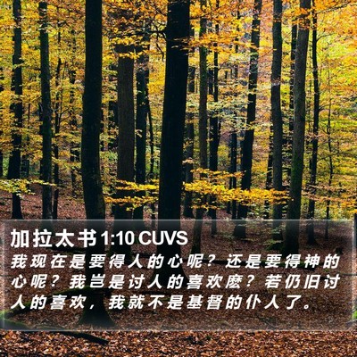 加 拉 太 书 1:10 CUVS Bible Verse Image