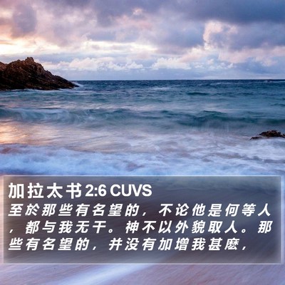 加 拉 太 书 2:6 CUVS Bible Verse Image
