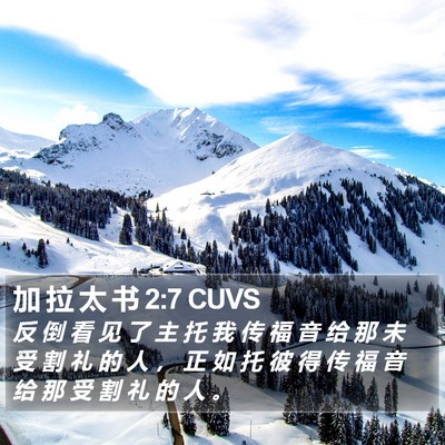 加 拉 太 书 2:7 CUVS Bible Verse Image