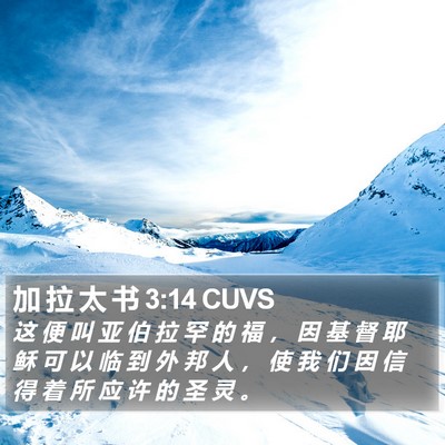 加 拉 太 书 3:14 CUVS Bible Verse Image