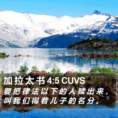 加 拉 太 书 4:5 CUVS Bible Verse Image