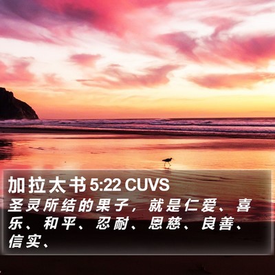 加 拉 太 书 5:22 CUVS Bible Verse Image