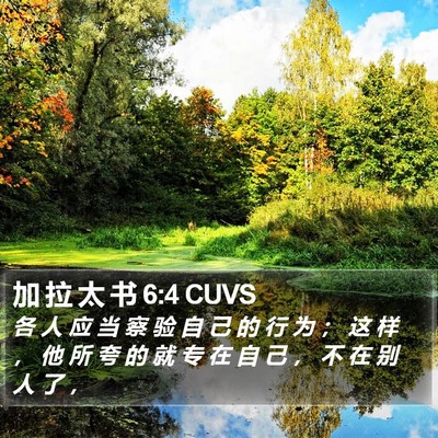 加 拉 太 书 6:4 CUVS Bible Verse Image