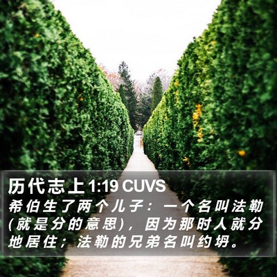 历 代 志 上 1:19 CUVS Bible Verse Image