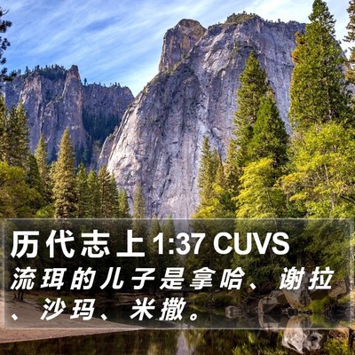 历 代 志 上 1:37 CUVS Bible Verse Image