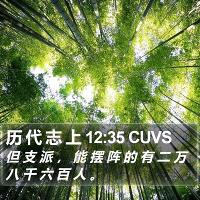 历 代 志 上 12:35 CUVS Bible Verse Image