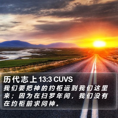 历 代 志 上 13:3 CUVS Bible Verse Image