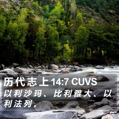 历 代 志 上 14:7 CUVS Bible Verse Image