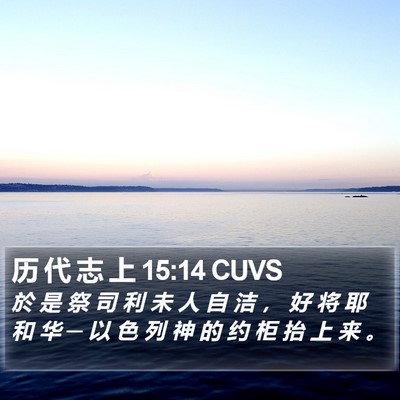 历 代 志 上 15:14 CUVS Bible Verse Image