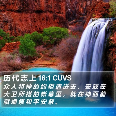 历 代 志 上 16:1 CUVS Bible Verse Image