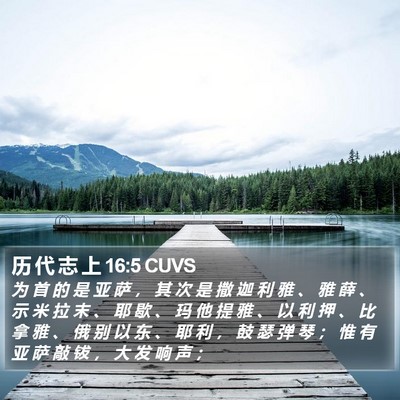 历 代 志 上 16:5 CUVS Bible Verse Image