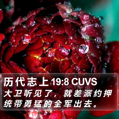 历 代 志 上 19:8 CUVS Bible Verse Image