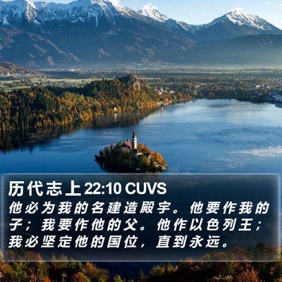 历 代 志 上 22:10 CUVS Bible Verse Image