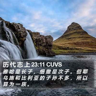 历 代 志 上 23:11 CUVS Bible Verse Image