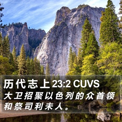 历 代 志 上 23:2 CUVS Bible Verse Image