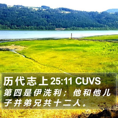 历 代 志 上 25:11 CUVS Bible Verse Image