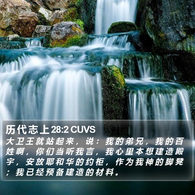 历 代 志 上 28:2 CUVS Bible Verse Image