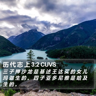 历 代 志 上 3:2 CUVS Bible Verse Image