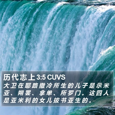 历 代 志 上 3:5 CUVS Bible Verse Image