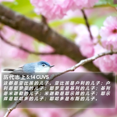 历 代 志 上 5:14 CUVS Bible Verse Image