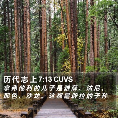历 代 志 上 7:13 CUVS Bible Verse Image