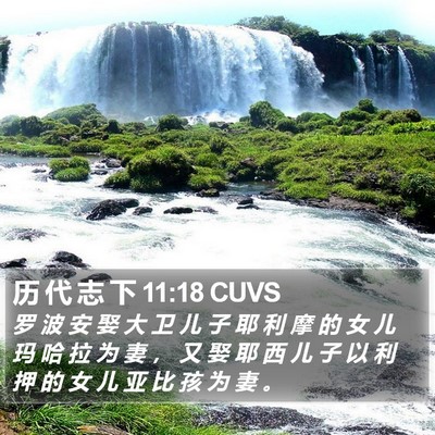 历 代 志 下 11:18 CUVS Bible Verse Image