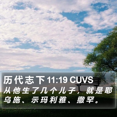 历 代 志 下 11:19 CUVS Bible Verse Image