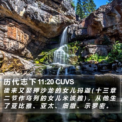 历 代 志 下 11:20 CUVS Bible Verse Image