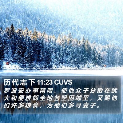 历 代 志 下 11:23 CUVS Bible Verse Image