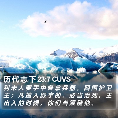 历 代 志 下 23:7 CUVS Bible Verse Image