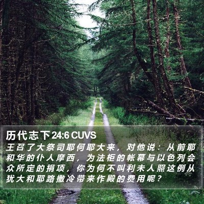 历 代 志 下 24:6 CUVS Bible Verse Image
