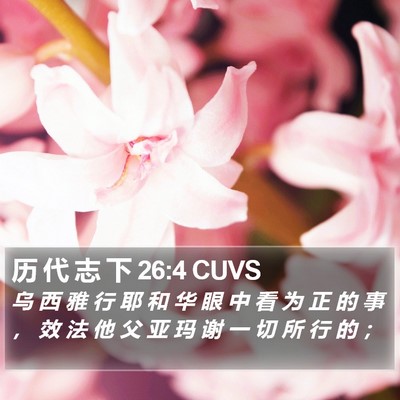 历 代 志 下 26:4 CUVS Bible Verse Image