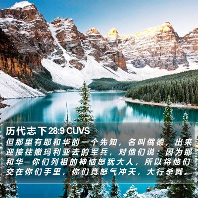 历 代 志 下 28:9 CUVS Bible Verse Image