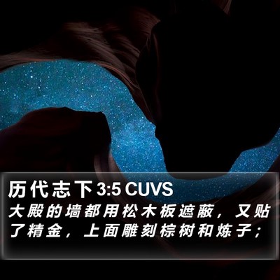 历 代 志 下 3:5 CUVS Bible Verse Image