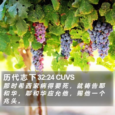 历 代 志 下 32:24 CUVS Bible Verse Image