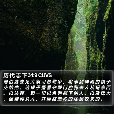 历 代 志 下 34:9 CUVS Bible Verse Image
