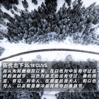 历 代 志 下 35:18 CUVS Bible Verse Image