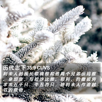 历 代 志 下 35:9 CUVS Bible Verse Image