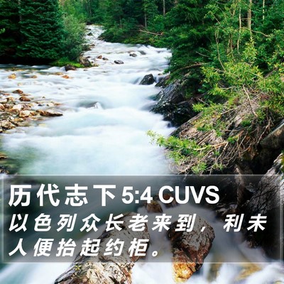 历 代 志 下 5:4 CUVS Bible Verse Image