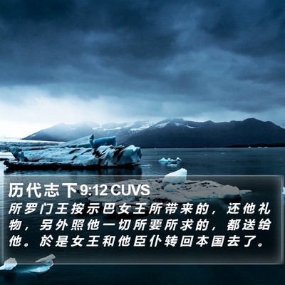 历 代 志 下 9:12 CUVS Bible Verse Image