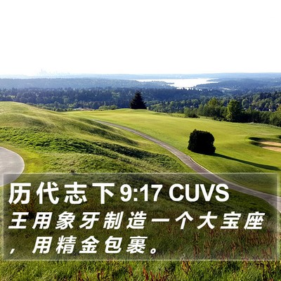 历 代 志 下 9:17 CUVS Bible Verse Image