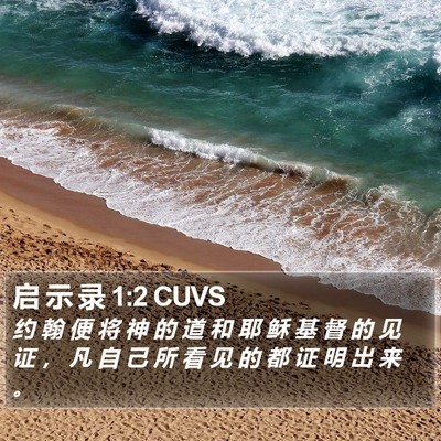 启 示 录 1:2 CUVS Bible Verse Image