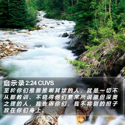 启 示 录 2:24 CUVS Bible Verse Image