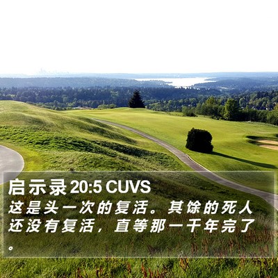 启 示 录 20:5 CUVS Bible Verse Image