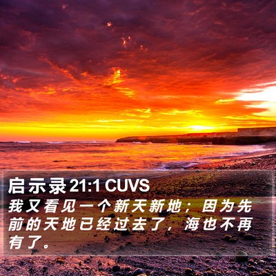启 示 录 21:1 CUVS Bible Verse Image
