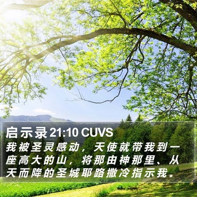 启 示 录 21:10 CUVS Bible Verse Image