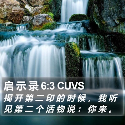 启 示 录 6:3 CUVS Bible Verse Image