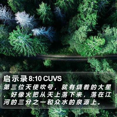 启 示 录 8:10 CUVS Bible Verse Image