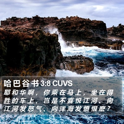 哈 巴 谷 书 3:8 CUVS Bible Verse Image