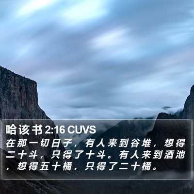 哈 该 书 2:16 CUVS Bible Verse Image